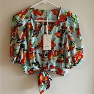 Joie Women's Top with Vibrant Floral Print